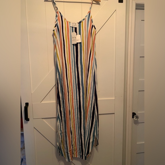 NWT beachy striped maxi dress women’s size small - Picture 1 of 7
